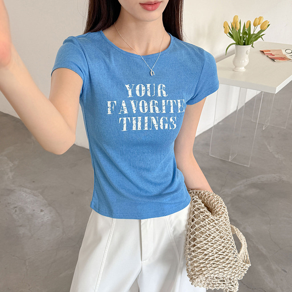 Women’s "Your Favorite Things" Fitted Short-Sleeve T-Shirt