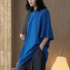 Loose fit round neck short sleeve oversized t shirt