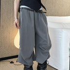 high waist wide leg pants lyocell cotton draped loose trousers casual pleated baggy pants
