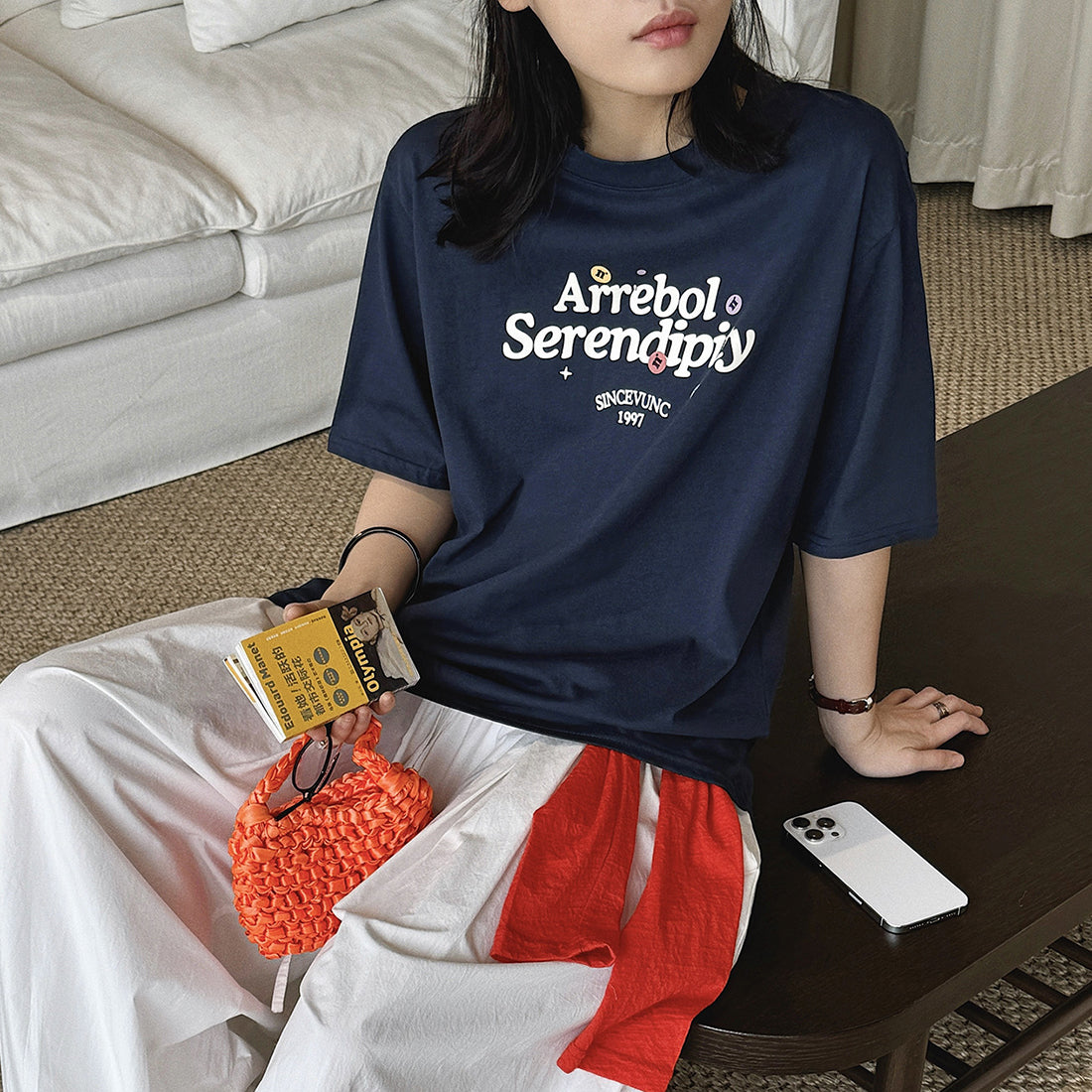 Women’s Oversized Arrebol Serendipity Graphic Cotton T-Shirt