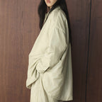 Simple cotton padded dark grid shirt loose and comfortable cotton jacket