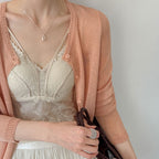 Women’s Lace Corset Camisole with Built-in Bra