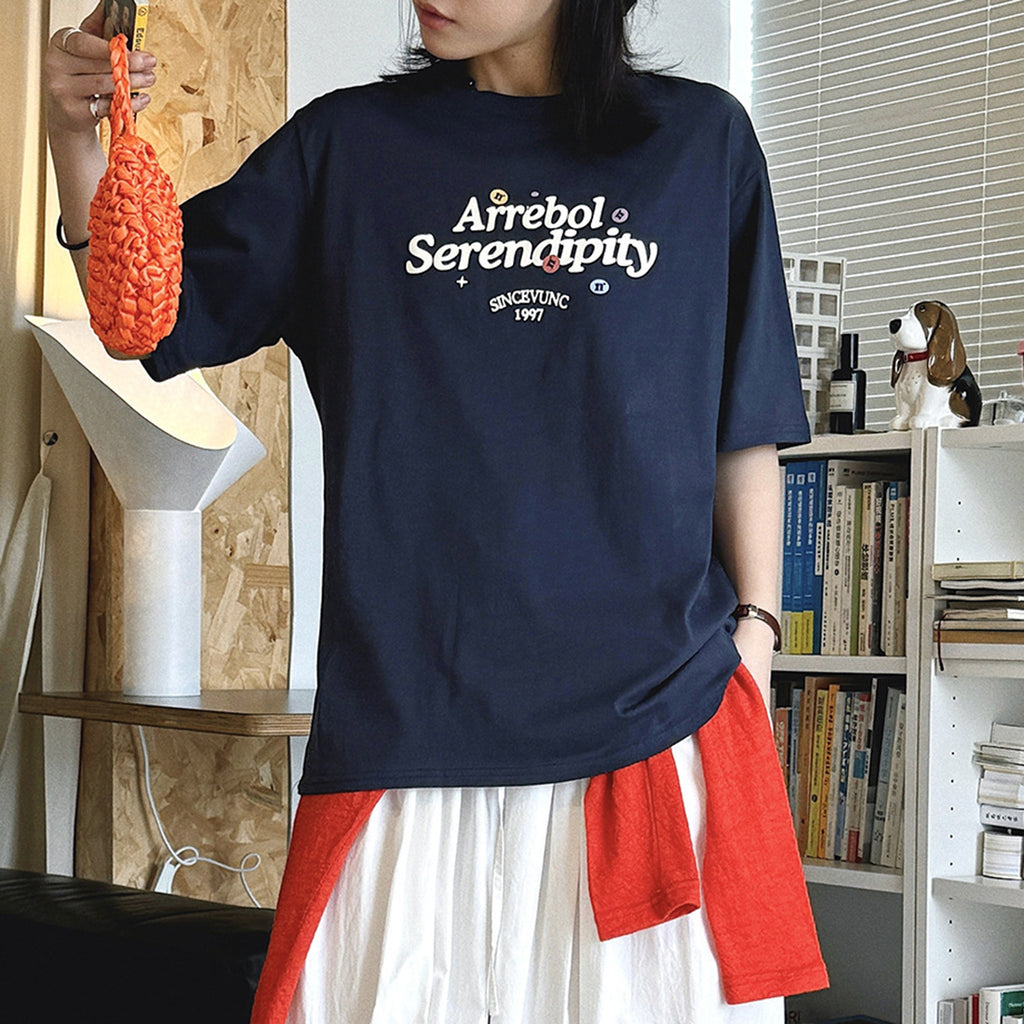 Women’s Oversized Arrebol Serendipity Graphic Cotton T-Shirt