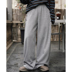 Elastic high waisted side straps and loose wide leg pants