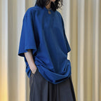 Loose fit round neck short sleeve oversized t shirt