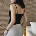 Lace Cami Top V-neck Sleeveless Slim Fit Bralette