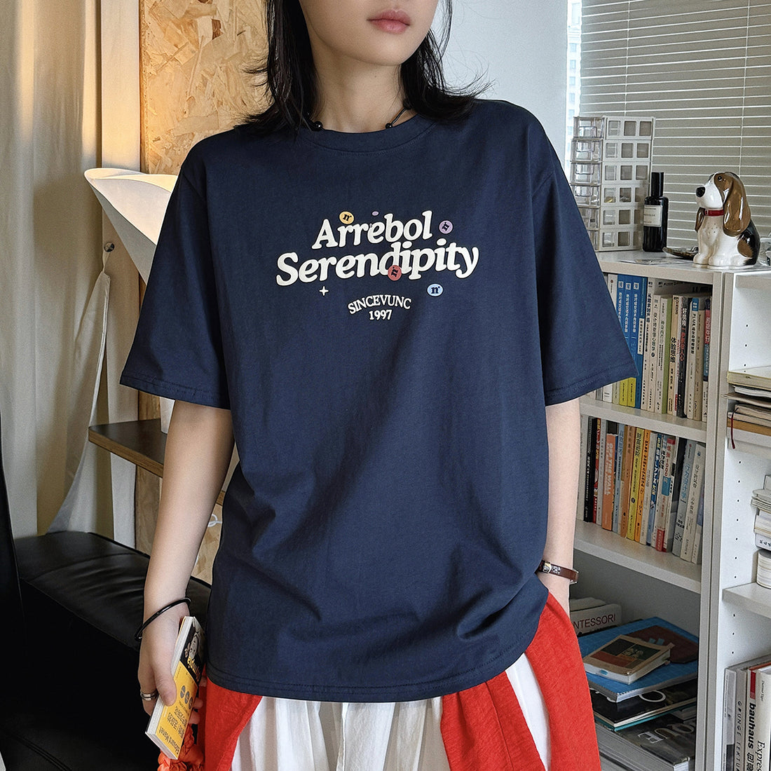 Women’s Oversized Arrebol Serendipity Graphic Cotton T-Shirt
