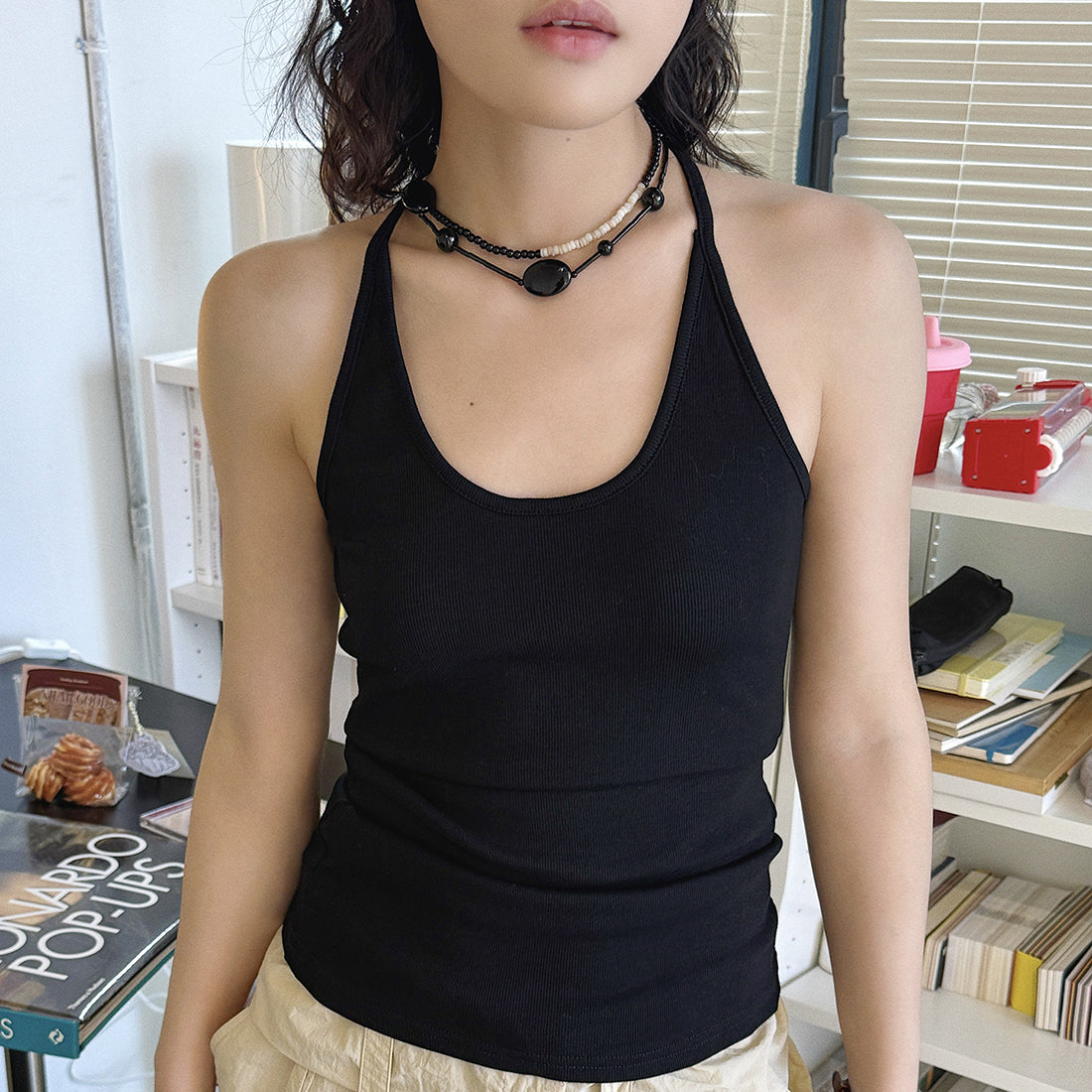 Women’s Slim Fit Racerback Ribbed Tank Top