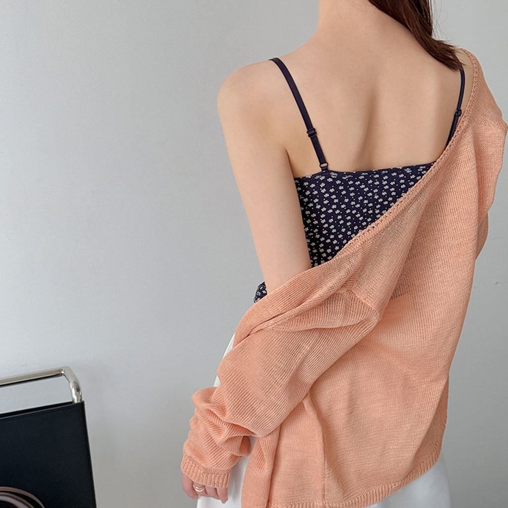 Women’s Lace Trim Floral Print Camisole with Built-in Bra