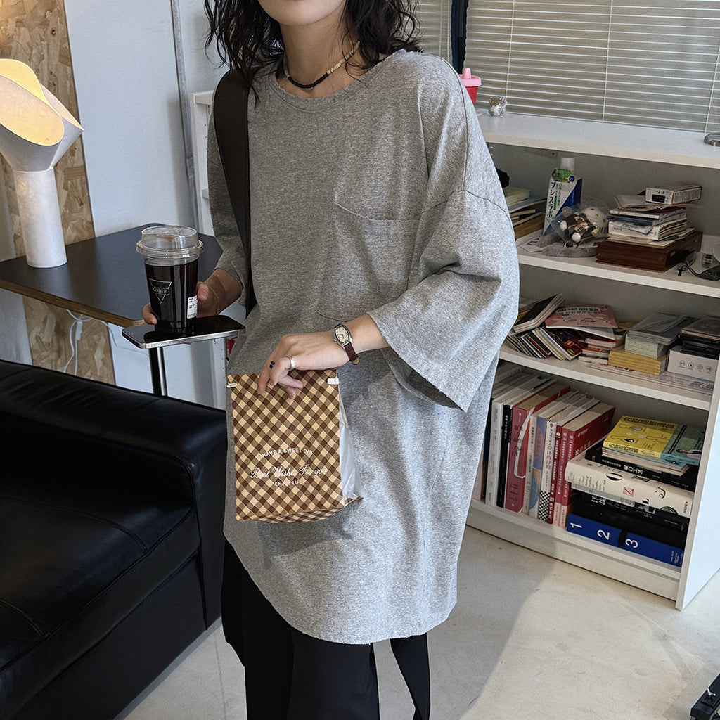Oversized Cotton Pocket T-Shirt