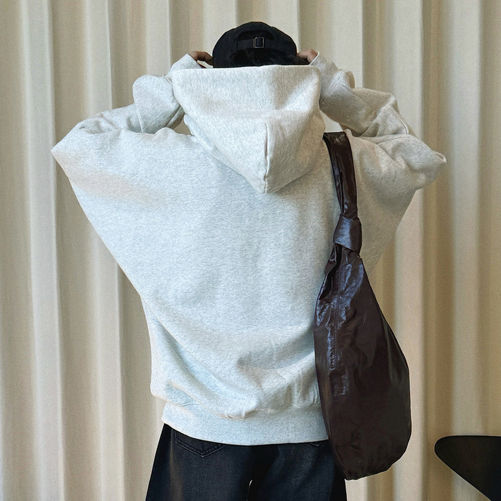 Retro loose long sleeved hooded sweatshirt