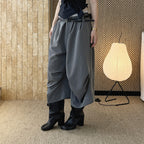 high waist wide leg pants lyocell cotton draped loose trousers casual pleated baggy pants