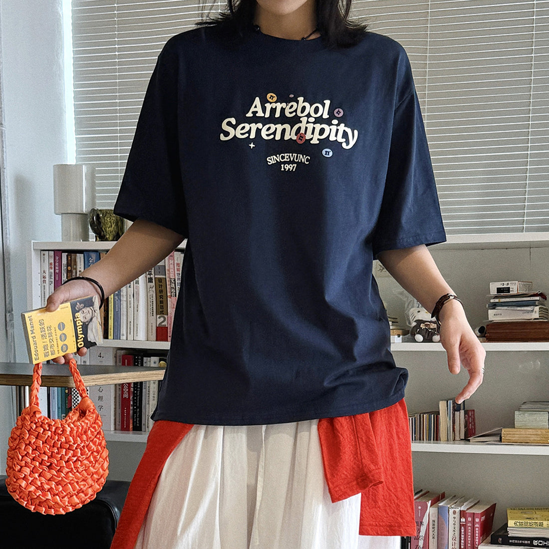 Women’s Oversized Arrebol Serendipity Graphic Cotton T-Shirt