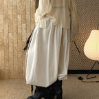 loose harem pants high waist lyocell wide leg pants draped casual baggy trousers
