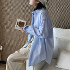 Oversized Cotton Striped Shirt