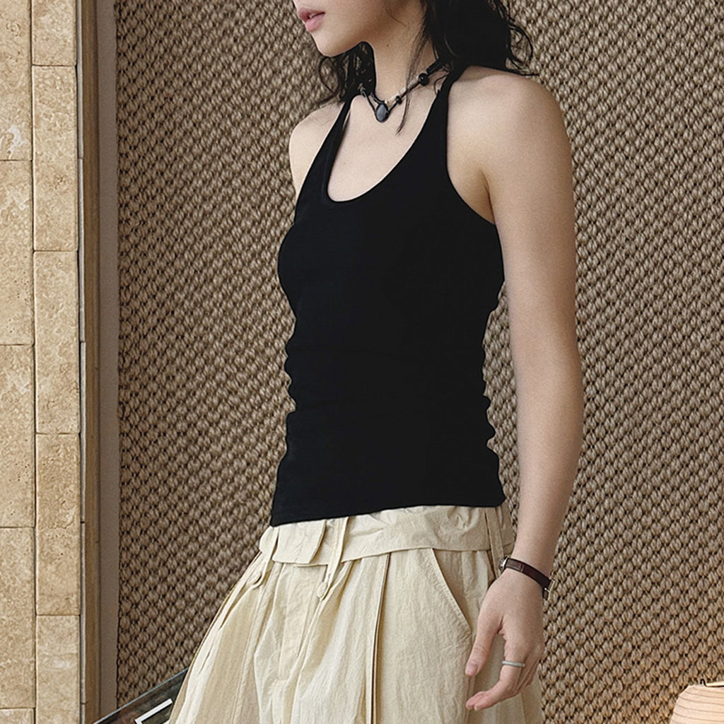 Women’s Slim Fit Racerback Ribbed Tank Top