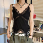 Women’s V-Neck Lace Deconstructed Camisole