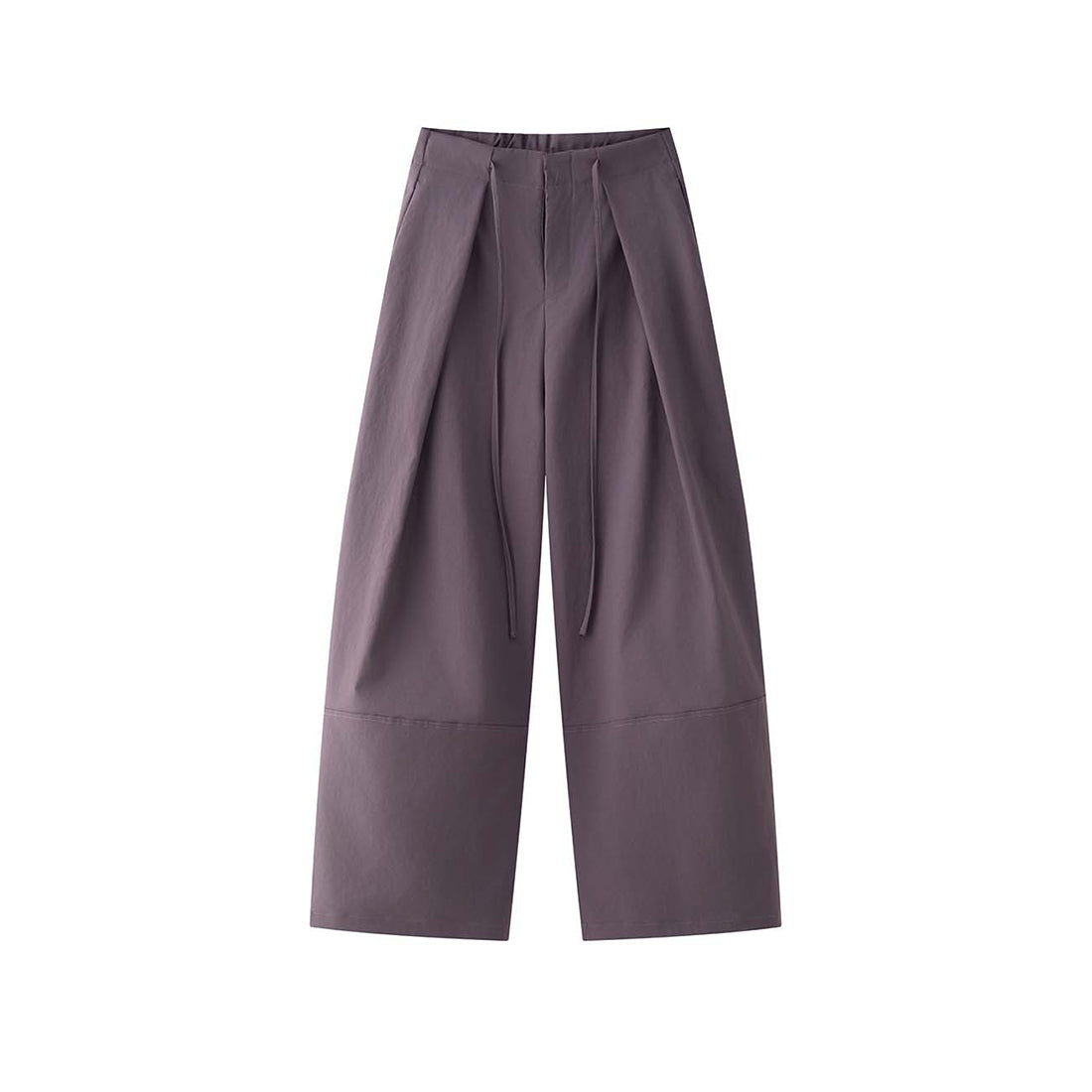 Retro high waisted pleated loose casual pants