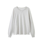 oversized long sleeve sweatshirt cotton loose fit crew neck pullover casual top