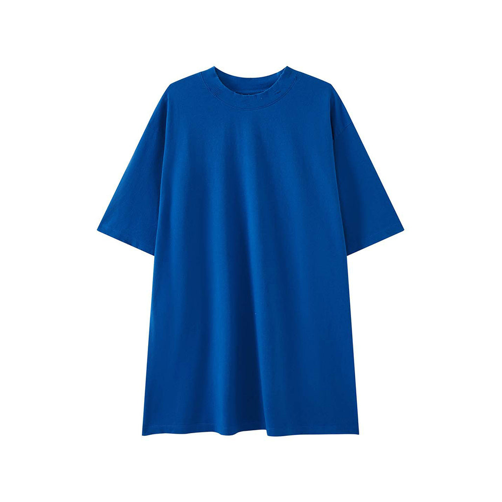 Loose fit round neck short sleeve oversized t shirt