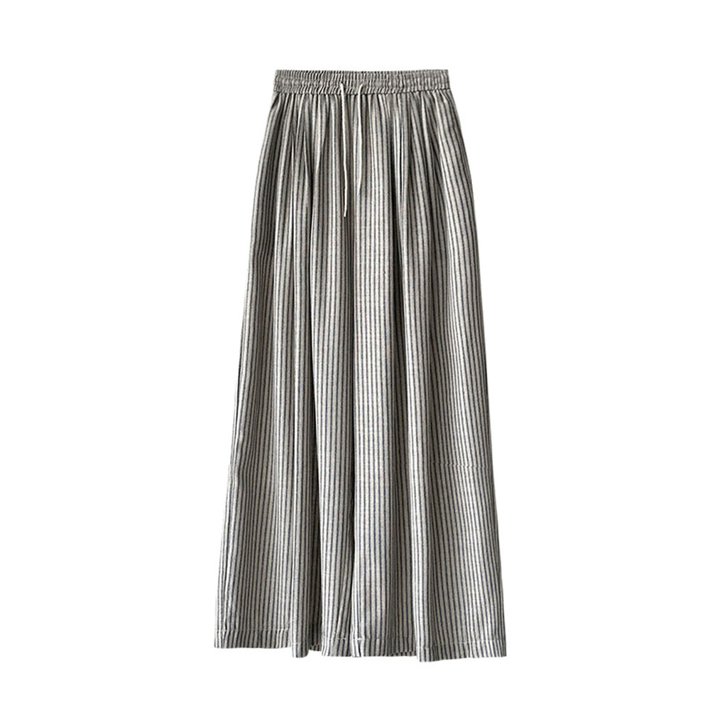Women’s Striped High-Waisted Wide-Leg Pants