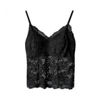 Women’s Floral Lace Camisole with Built-in Bra