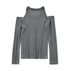 Women’s Off-Shoulder Knit Long-Sleeve Top