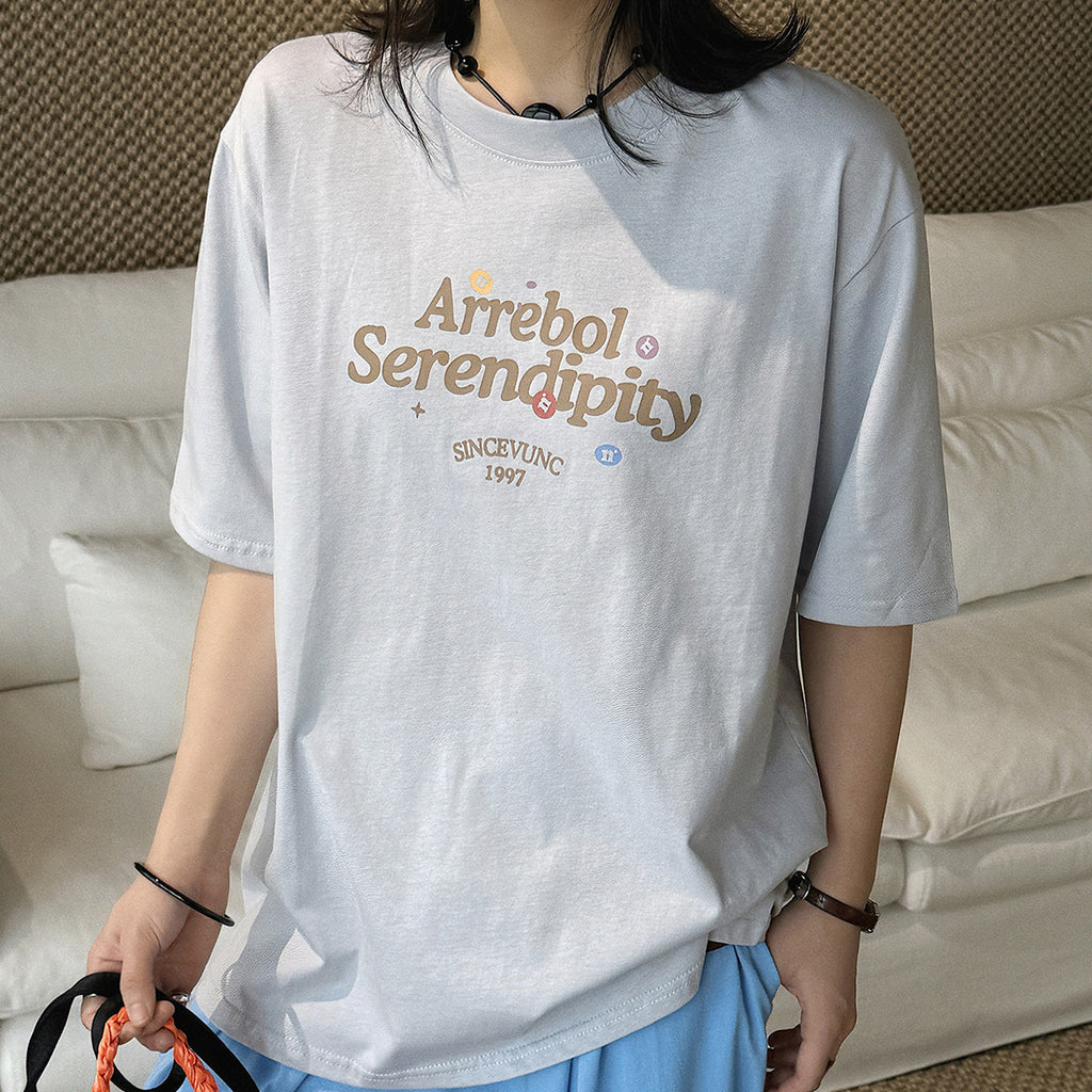 Women’s Oversized Arrebol Serendipity Graphic Cotton T-Shirt