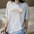 Women’s Oversized Arrebol Serendipity Graphic Cotton T-Shirt