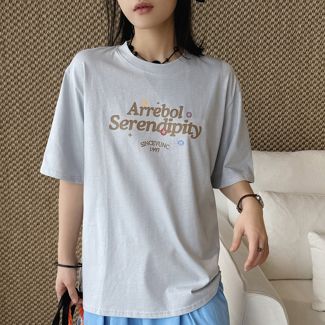 Women’s Oversized Arrebol Serendipity Graphic Cotton T-Shirt