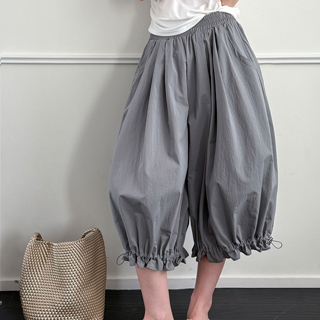 Women’s High-Waisted Bloomers Wide-Leg Pants