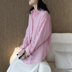 Oversized Cotton Striped Shirt