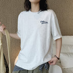 Women’s Oversized California Letter Print Cotton T-Shirt