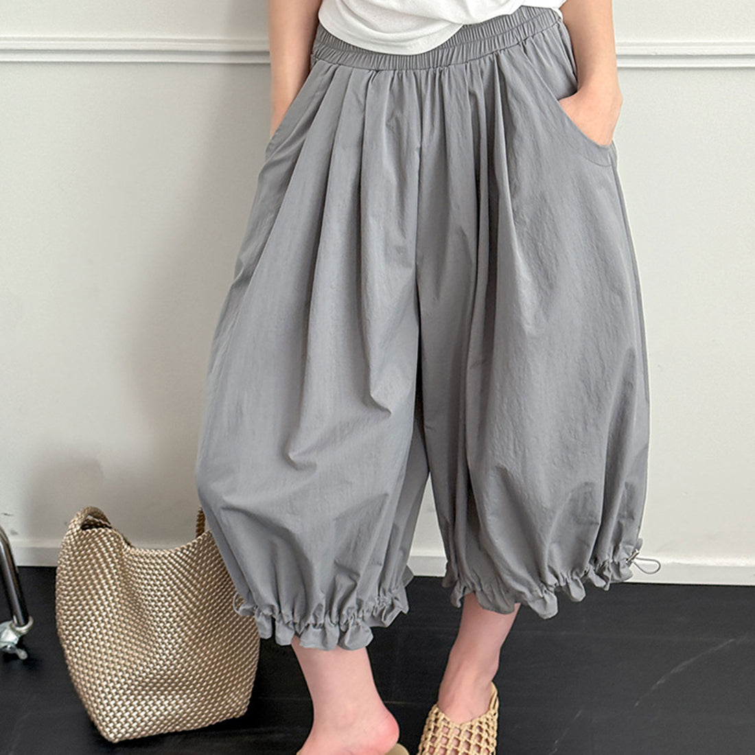Women’s High-Waisted Bloomers Wide-Leg Pants