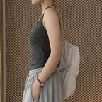 American sporty solid color slim fitting tank top