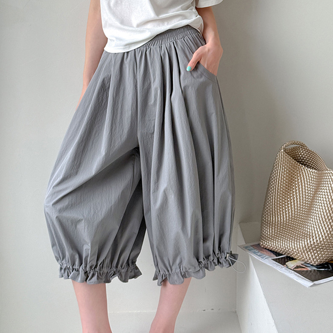 Women’s High-Waisted Bloomers Wide-Leg Pants