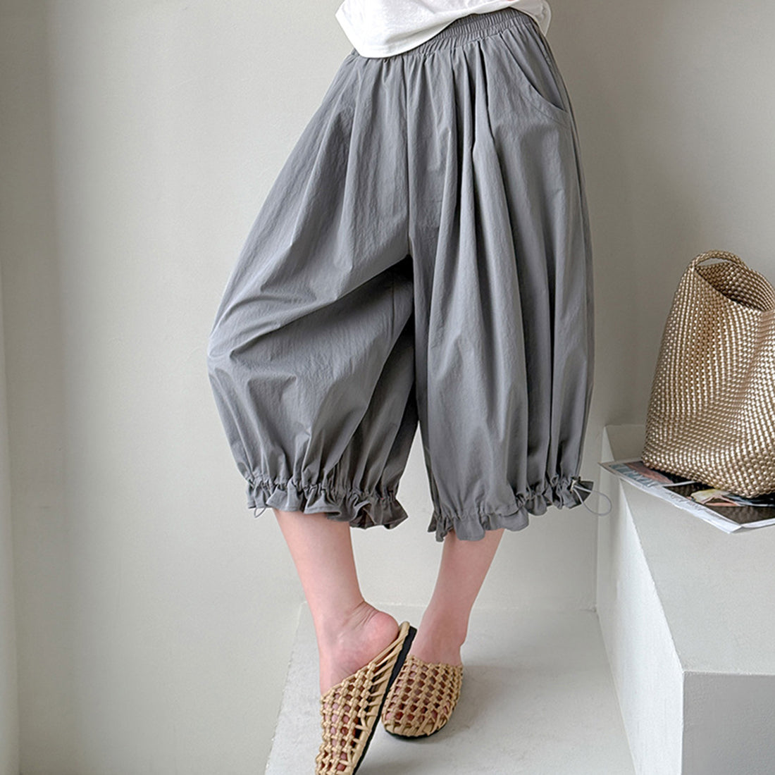 Women’s High-Waisted Bloomers Wide-Leg Pants