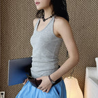 Women’s Slim Fit Racerback Ribbed Tank Top