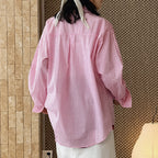 Oversized Cotton Striped Shirt