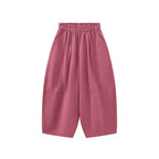 loose and tight fleece casual wide leg pants