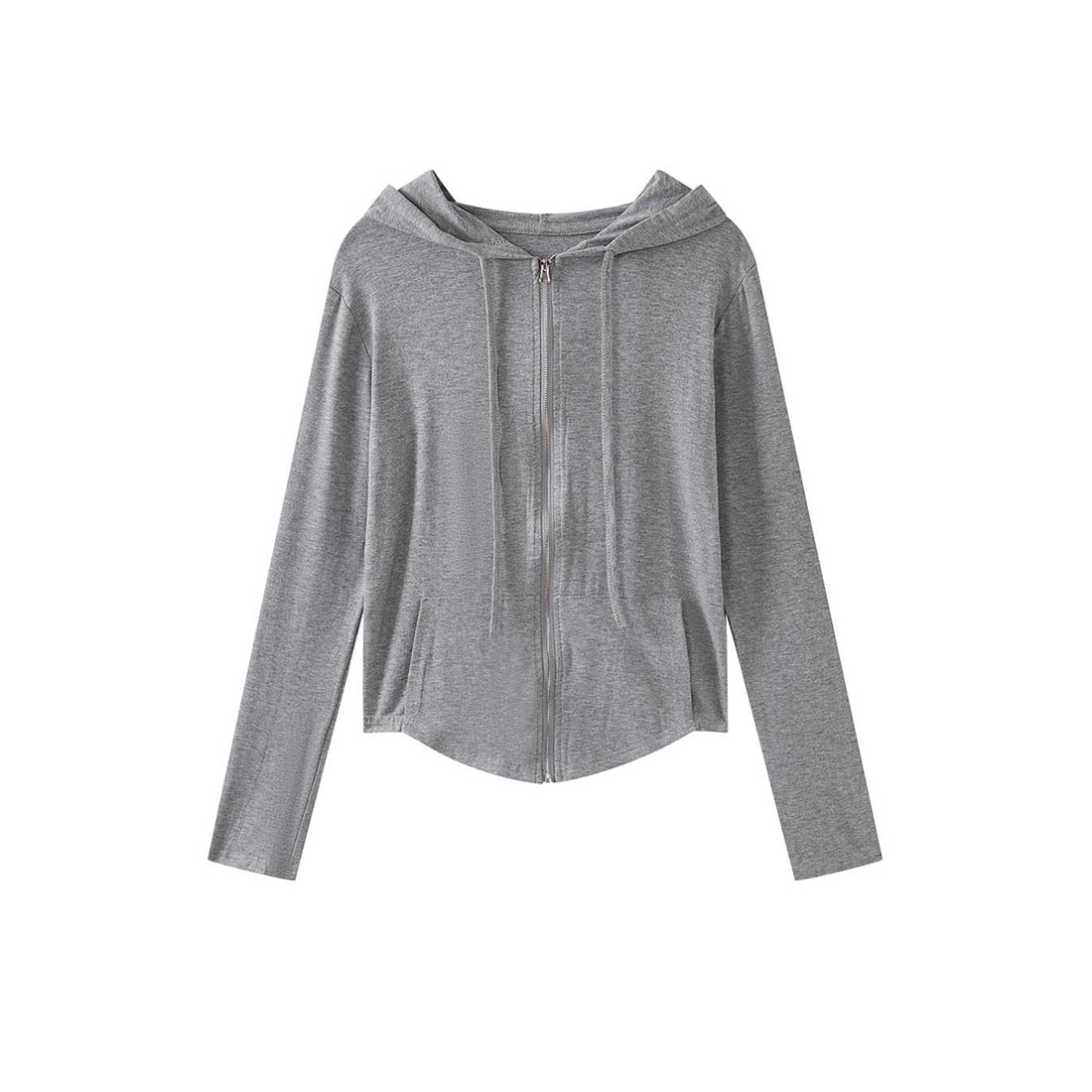 Women’s Slim Fit Hooded Zip-Up Cardigan Jacket