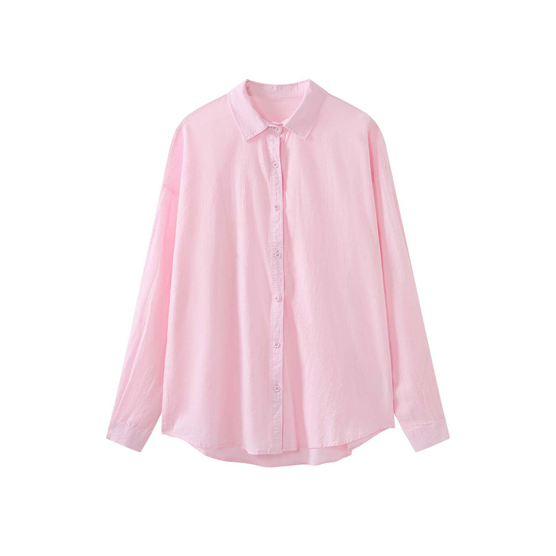 Cotton linen oversized shirt women breathable loose long sleeve casual blouse