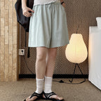 High Waist Linen Cotton Drawstring Bermuda Shorts - Multiple Colors