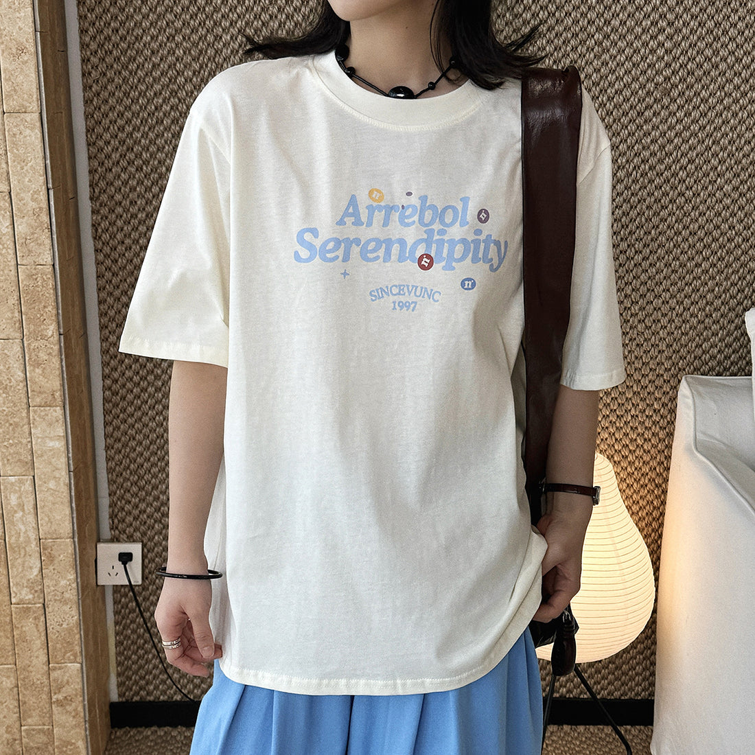 Women’s Oversized Arrebol Serendipity Graphic Cotton T-Shirt
