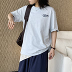 Women’s Oversized California Letter Print Cotton T-Shirt