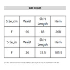 Bohemian floral hollow loose maxi skirt