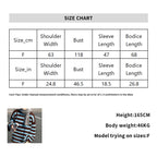 Striped Colorblock Long Sleeve Crewneck Sweater