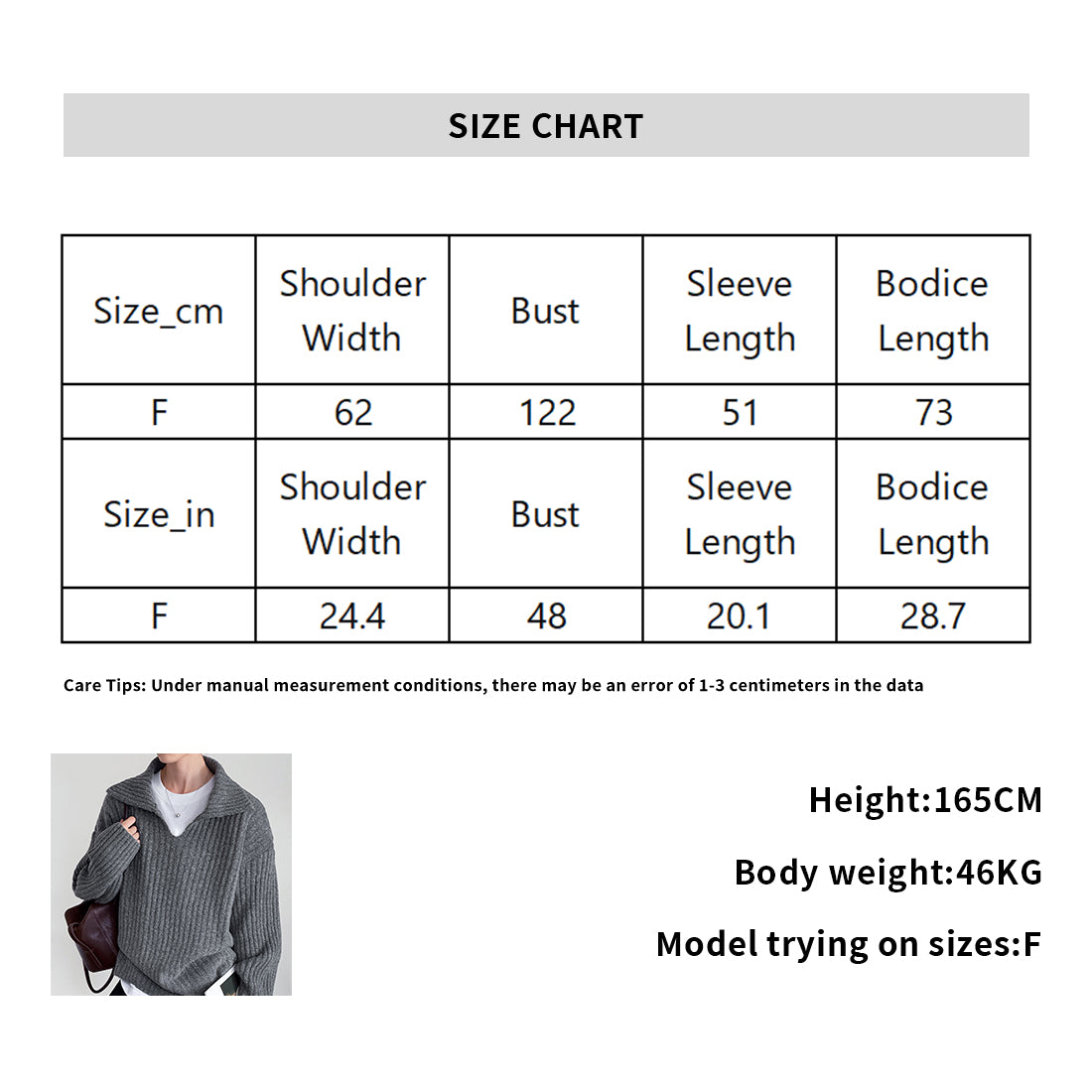 Flip collar knitted lazy V-neck sweater with belt