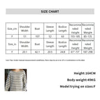 Simple striped loose round neck T-shirt top